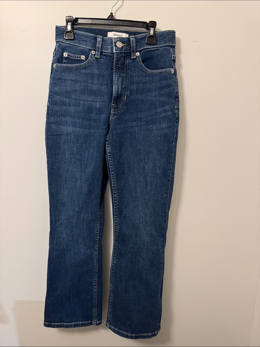 NWT SPANX Lycra fitsense kick flare denim in Bennett wash, size 4 - Picture 2 of 6